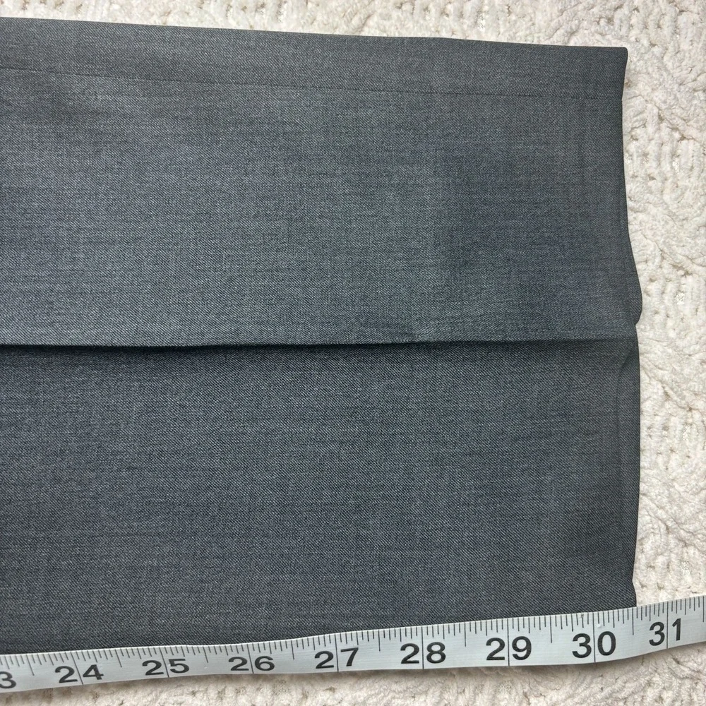 Ermenegildo Zegna Mens Wool Micronsphere‎ Gray Dress Pants Size 52R 36x30.5